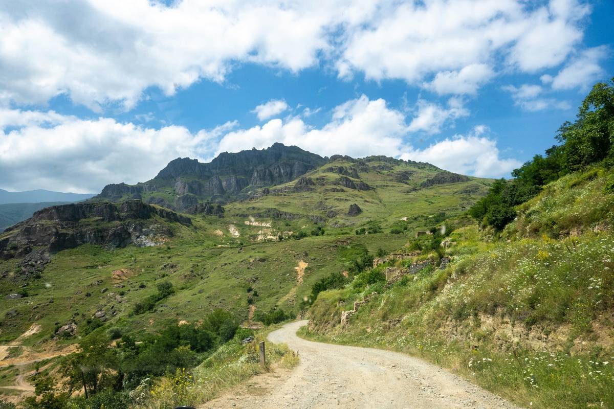 The road from the village of Madan to the village of Jeliza on the Armenian-Georgian border.